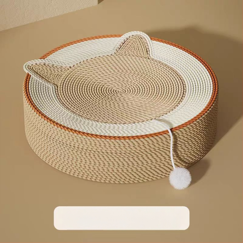 Sizalio katėms skirta draskymo lenta, integruota kačių kraiko lenta, atspari dilimui, apsauga nuo įbrėžimų, katės draskymo letena su lėkšte ir praustuvu, ovali katės šlifavimo letena.