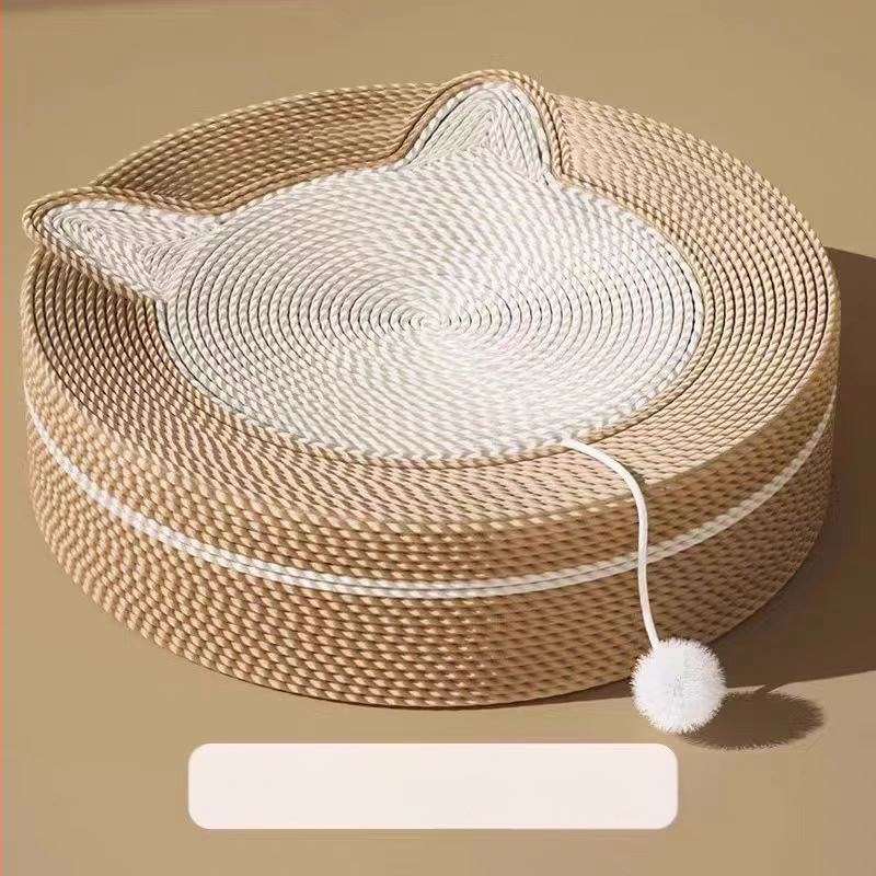 Sizalio katėms skirta draskymo lenta, integruota kačių kraiko lenta, atspari dilimui, apsauga nuo įbrėžimų, katės draskymo letena su lėkšte ir praustuvu, ovali katės šlifavimo letena.