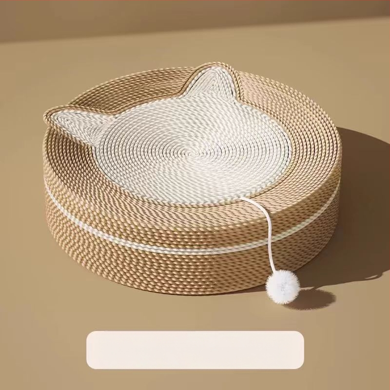 Sizalio katėms skirta draskymo lenta, integruota kačių kraiko lenta, atspari dilimui, apsauga nuo įbrėžimų, katės draskymo letena su lėkšte ir praustuvu, ovali katės šlifavimo letena.