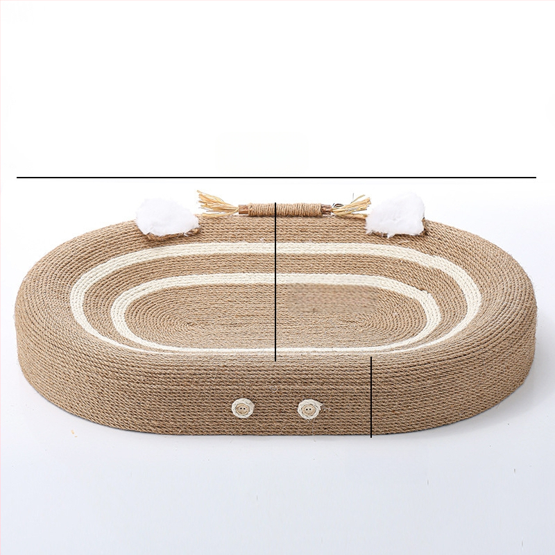 Sizalio katėms skirta draskymo lenta, integruota kačių kraiko lenta, atspari dilimui, apsauga nuo įbrėžimų, katės draskymo letena su lėkšte ir praustuvu, ovali katės šlifavimo letena.