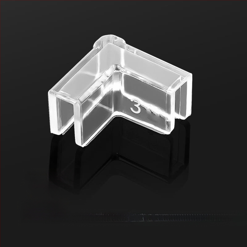 Läbipaistev kaitsekate nurgakaitsmetega, elastne klaasist kokkupõrkevastane täisnurkne pehme akrüülist kolmnurkne kalapaak lastele