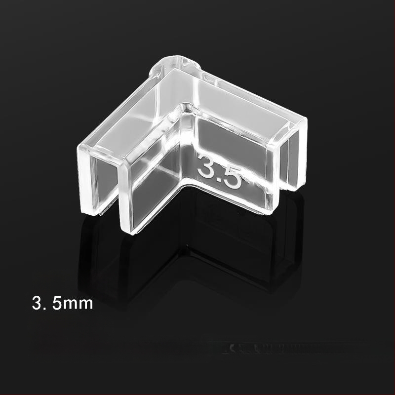 Läbipaistev kaitsekate nurgakaitsmetega, elastne klaasist kokkupõrkevastane täisnurkne pehme akrüülist kolmnurkne kalapaak lastele