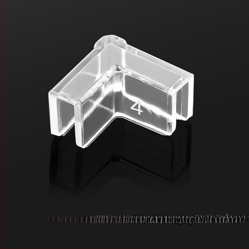 Läbipaistev kaitsekate nurgakaitsmetega, elastne klaasist kokkupõrkevastane täisnurkne pehme akrüülist kolmnurkne kalapaak lastele