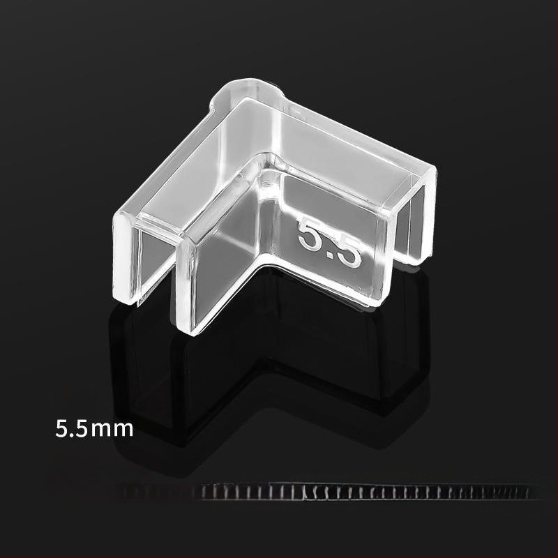 Läbipaistev kaitsekate nurgakaitsmetega, elastne klaasist kokkupõrkevastane täisnurkne pehme akrüülist kolmnurkne kalapaak lastele