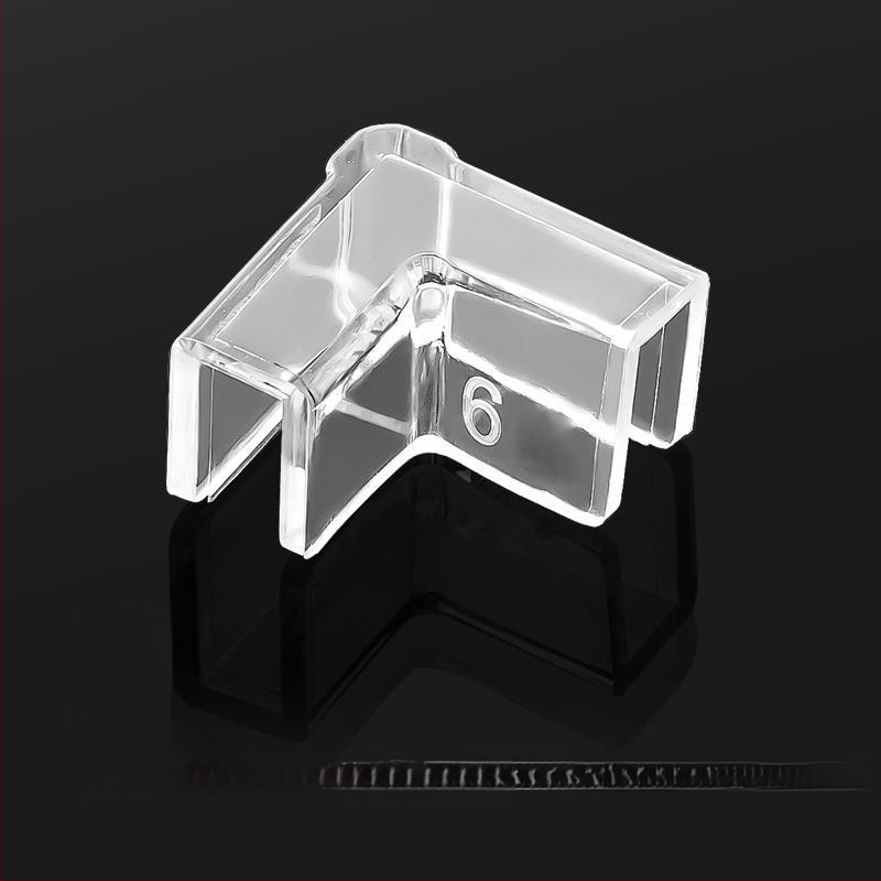 Läbipaistev kaitsekate nurgakaitsmetega, elastne klaasist kokkupõrkevastane täisnurkne pehme akrüülist kolmnurkne kalapaak lastele