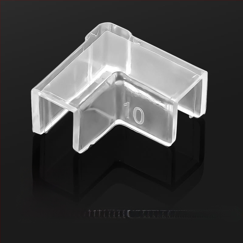 Läbipaistev kaitsekate nurgakaitsmetega, elastne klaasist kokkupõrkevastane täisnurkne pehme akrüülist kolmnurkne kalapaak lastele