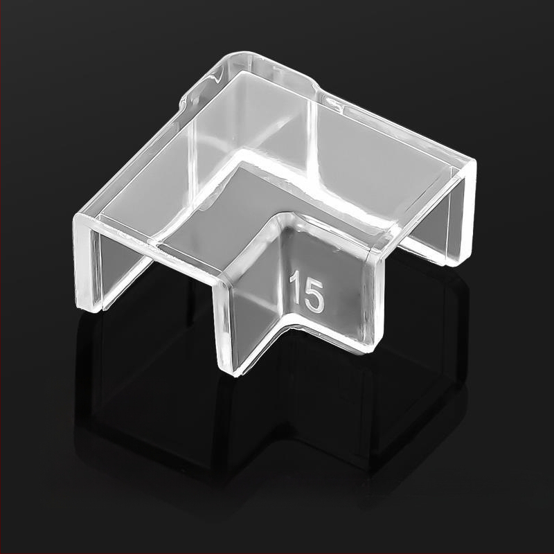 Läbipaistev kaitsekate nurgakaitsmetega, elastne klaasist kokkupõrkevastane täisnurkne pehme akrüülist kolmnurkne kalapaak lastele