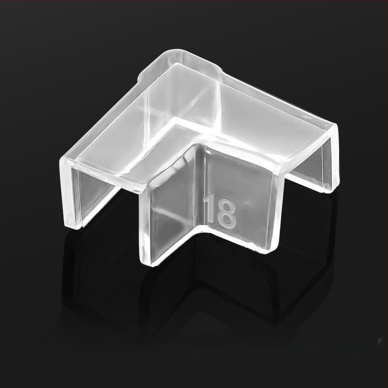 Läbipaistev kaitsekate nurgakaitsmetega, elastne klaasist kokkupõrkevastane täisnurkne pehme akrüülist kolmnurkne kalapaak lastele