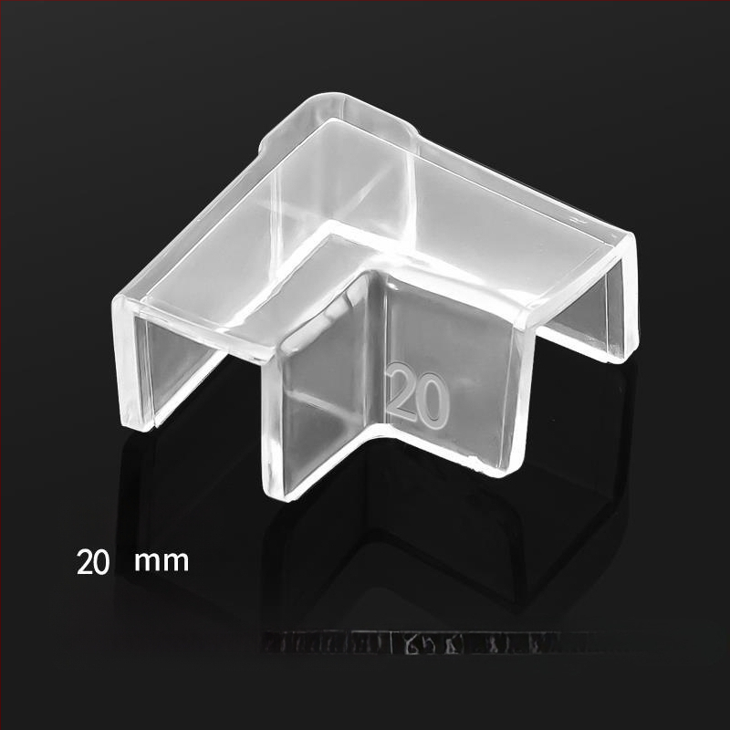 Läbipaistev kaitsekate nurgakaitsmetega, elastne klaasist kokkupõrkevastane täisnurkne pehme akrüülist kolmnurkne kalapaak lastele