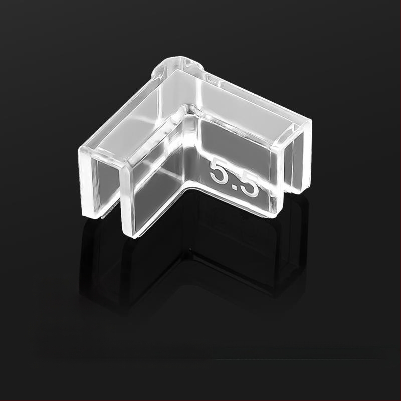 Läbipaistev kaitsekate nurgakaitsmetega, elastne klaasist kokkupõrkevastane täisnurkne pehme akrüülist kolmnurkne kalapaak lastele