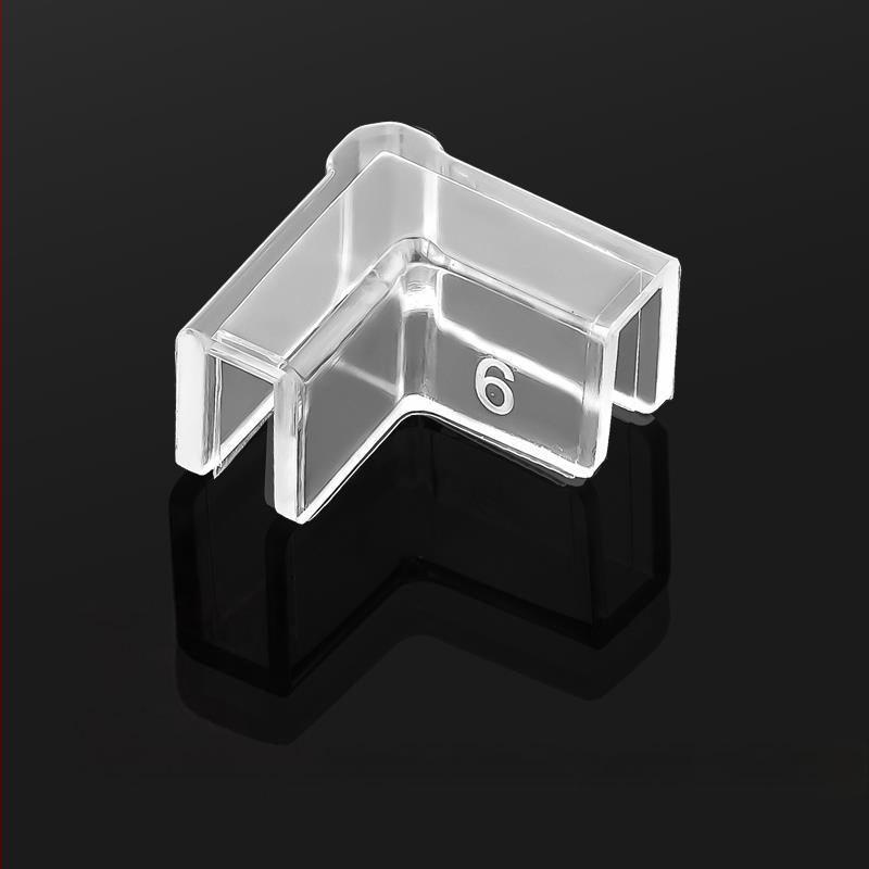 Läbipaistev kaitsekate nurgakaitsmetega, elastne klaasist kokkupõrkevastane täisnurkne pehme akrüülist kolmnurkne kalapaak lastele