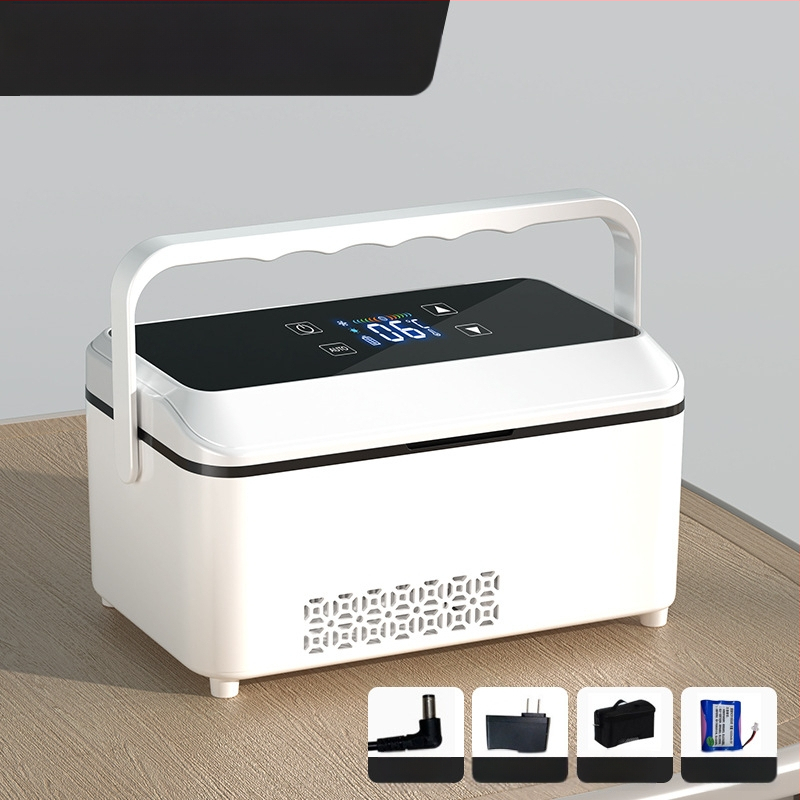 „Kubao“ nešiojamas insulino šaldytuvas, mini automobilinis namams, dvigubos paskirties 0–8 laipsnių šaldiklis, įkraunamas mažas US8 šaldytuvas