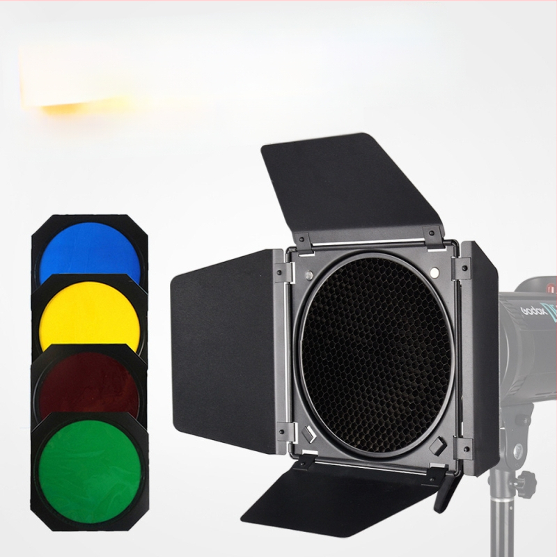 DB04 neljaleheline raamiga värvifilter kontuurvalgusega kärgstruktuuriga standardkate suur kärgstruktuuriga välklamp alati sisse lülitatud valgusankurkarvadega