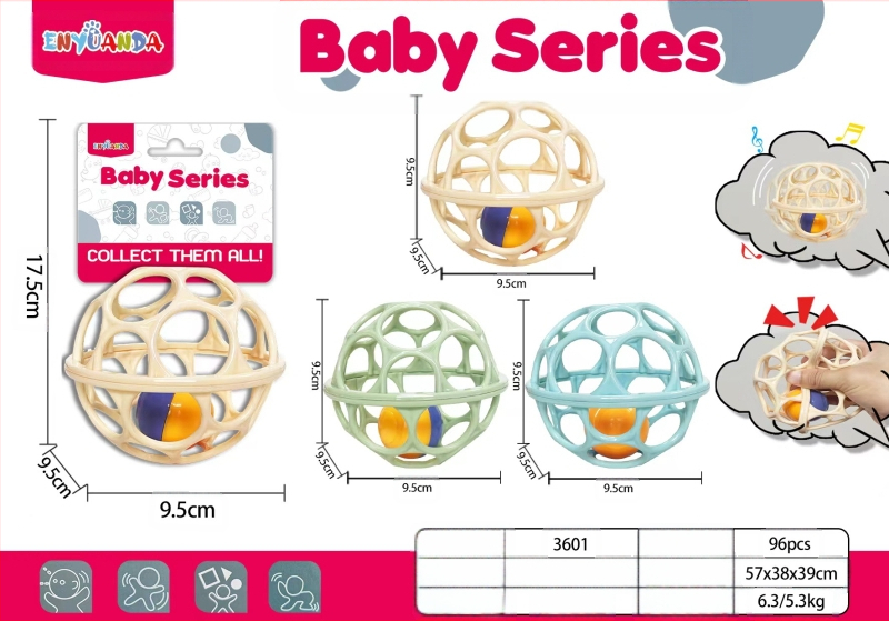 [Model fierbinte pentru mamă și bebeluș] Zornăitoare de mână pentru bebeluși Manhattan, minge cu gaură pentru apucarea mâinii, educație timpurie, integrare senzorială, antrenament, minge cu apucare a mâinii