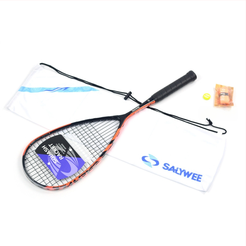 Salywee skvoša rakete Red Eagle oglekļa kompozīta viengabala profesionāla treniņu rakete Eiropas un Amerikas sporta veidiem, īpaši viegla, 185±5g