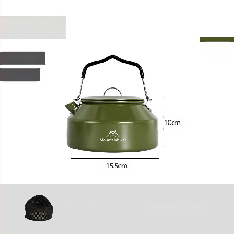 Mountainhiker Mountain Guest Produs nou Camping în aer liber Picnic Ceainic portabil din oțel inoxidabil