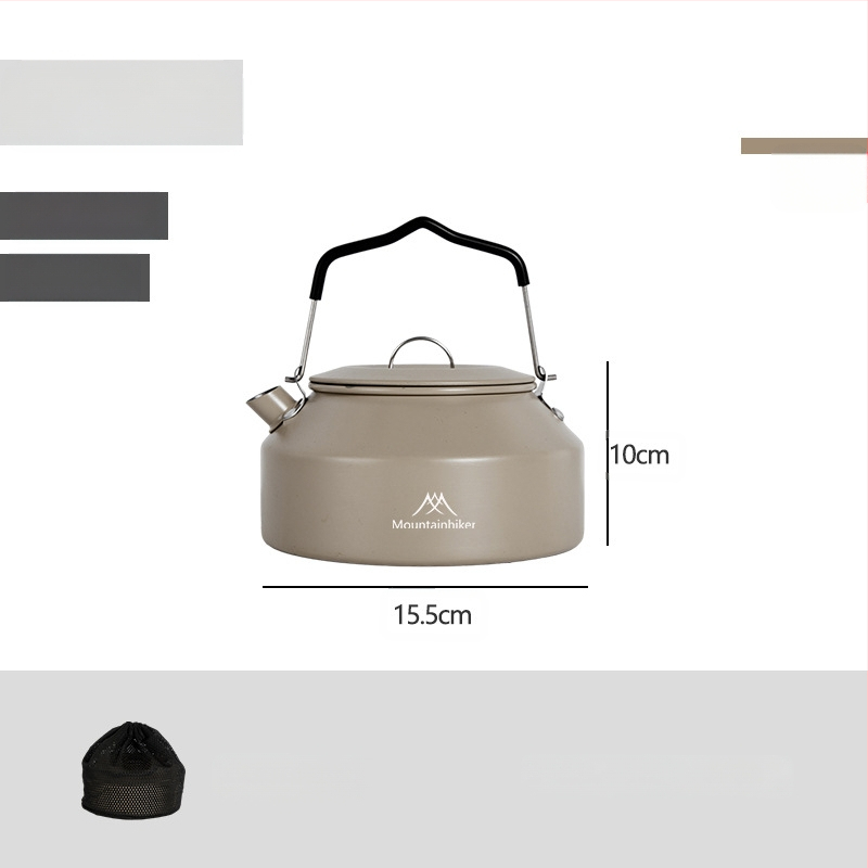 Mountainhiker Mountain Guest Produs nou Camping în aer liber Picnic Ceainic portabil din oțel inoxidabil