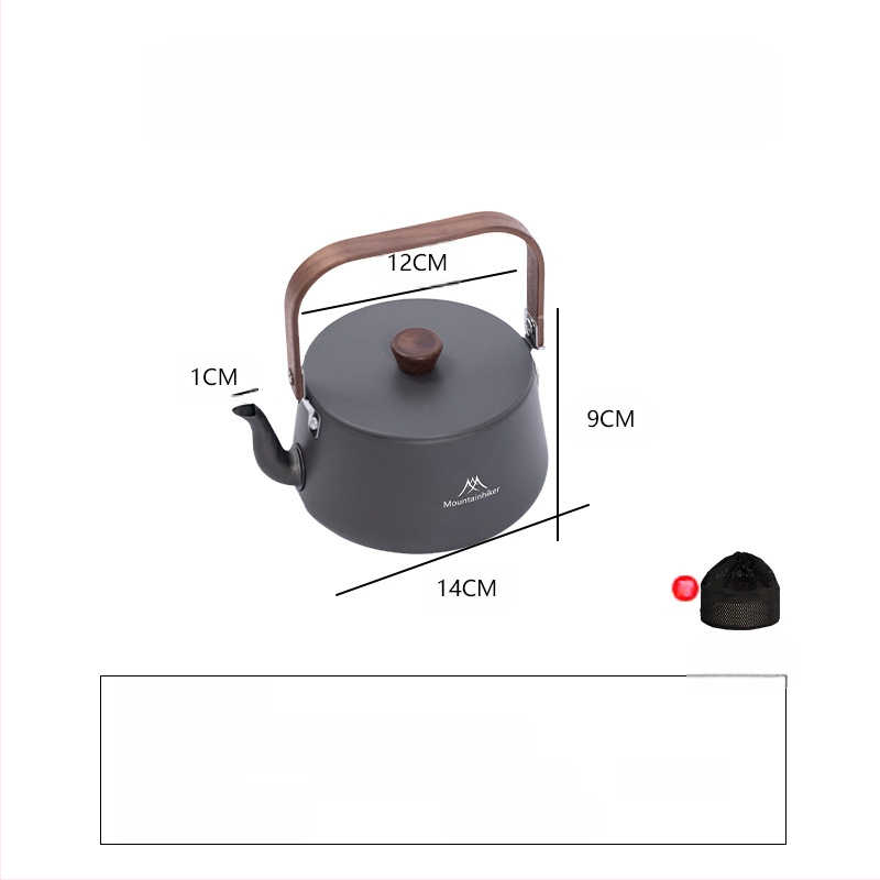 Mountainhiker Mountain Guest Produs nou Camping în aer liber Picnic Ceainic portabil din oțel inoxidabil