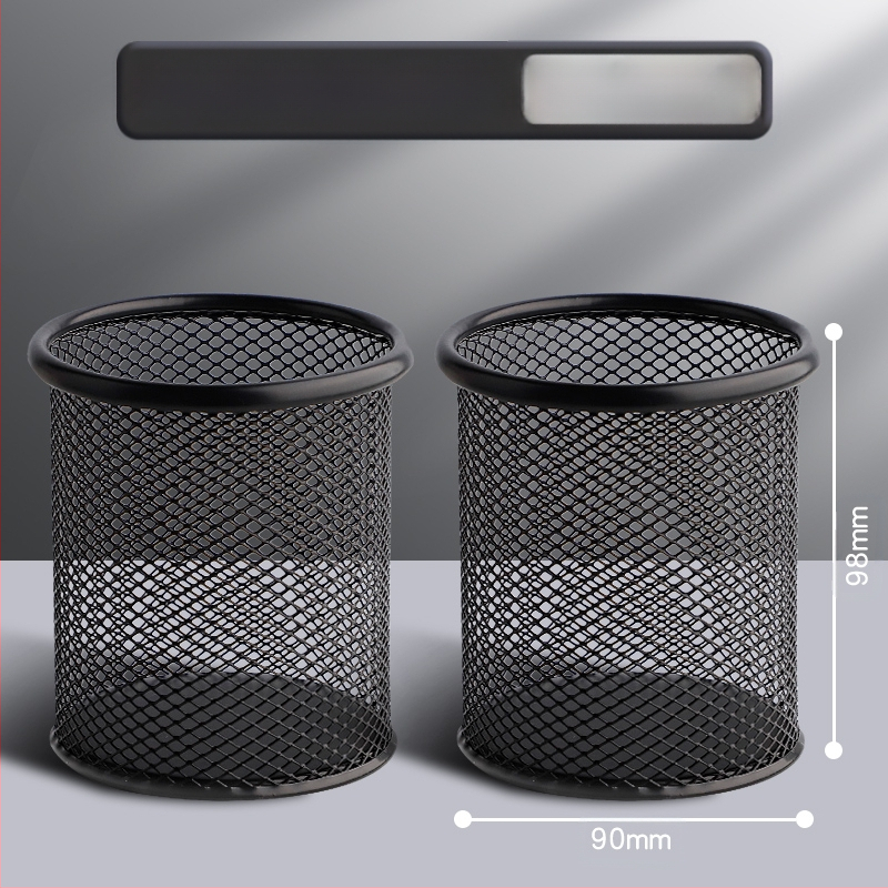 Metāla pildspalvu kasetnes biroja darbvirsmas studentu pildspalvu kasetņu uzglabāšanas kaste ar lielu ietilpību dzelzs tīklu, vienkārša zīmuļu kaste bērniem zēniem