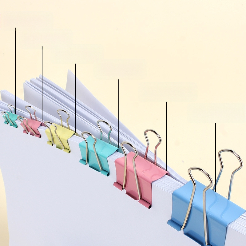 „Chenguang“ kanceliarinių prekių spalvota ilga uodegos segtukas, didelė bandymo sąvaržėlė, 25 mm, maža metalinė vištos uodegos segtukas, maža sąvaržėlė su segtuku