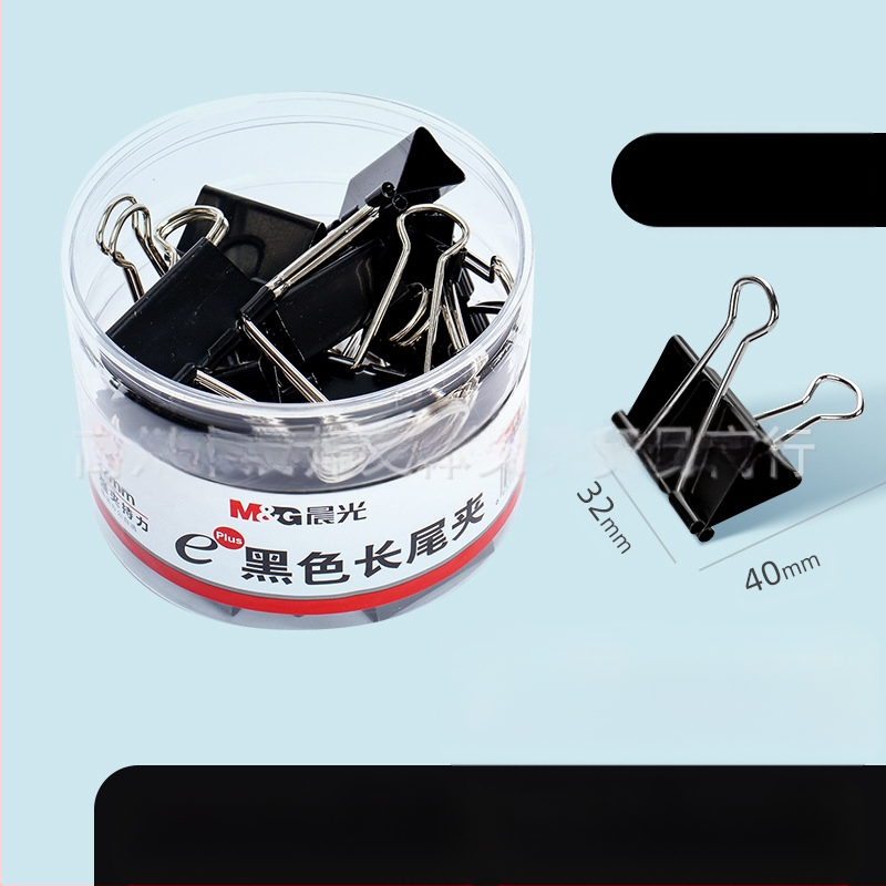 „Chenguang“ kanceliarinių prekių spalvota ilga uodegos segtukas, didelė bandymo sąvaržėlė, 25 mm, maža metalinė vištos uodegos segtukas, maža sąvaržėlė su segtuku
