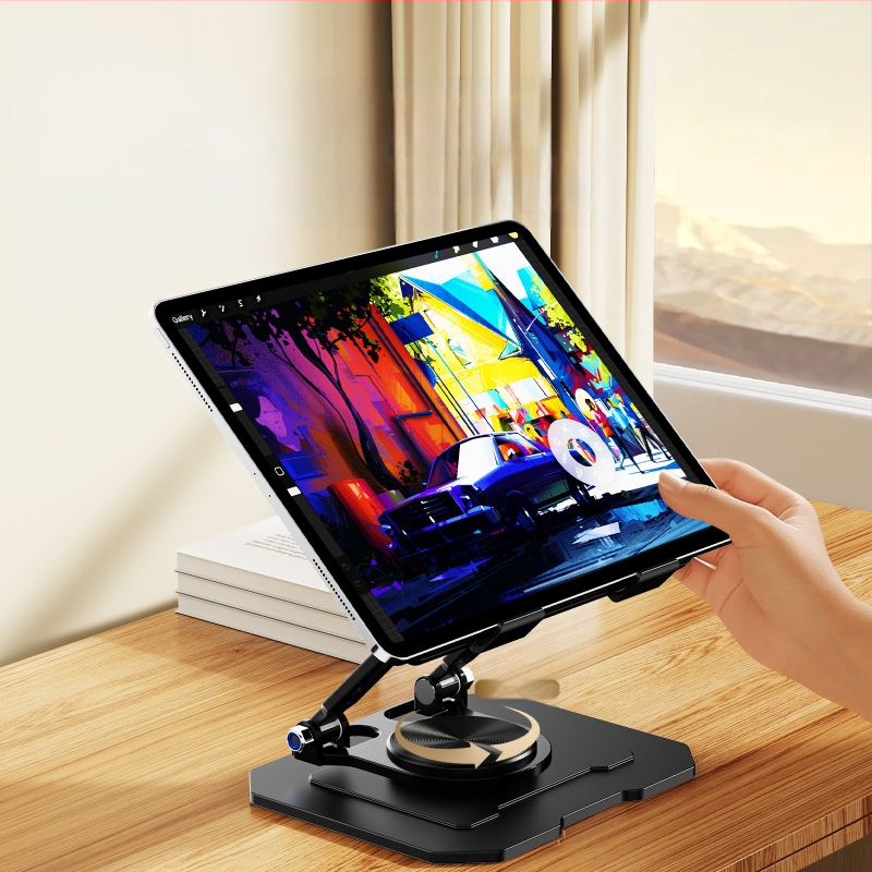 2025 нова плоска скоба за лаптоп, въртяща се сгъваема подложка, висококачествена алуминиева охладителна стойка, въртяща се повдигаща стойка за монитор