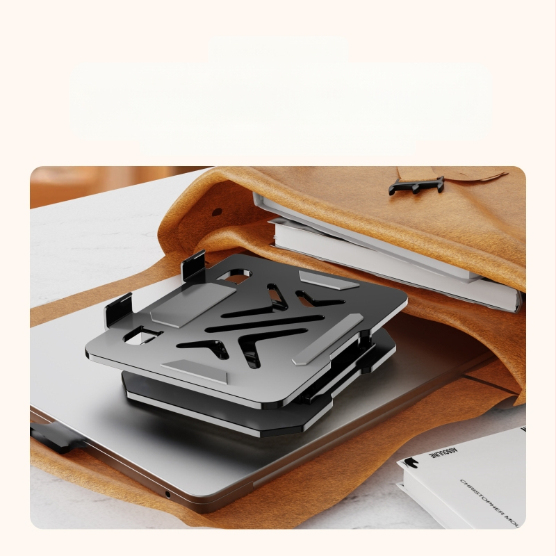 2025 нова плоска скоба за лаптоп, въртяща се сгъваема подложка, висококачествена алуминиева охладителна стойка, въртяща се повдигаща стойка за монитор