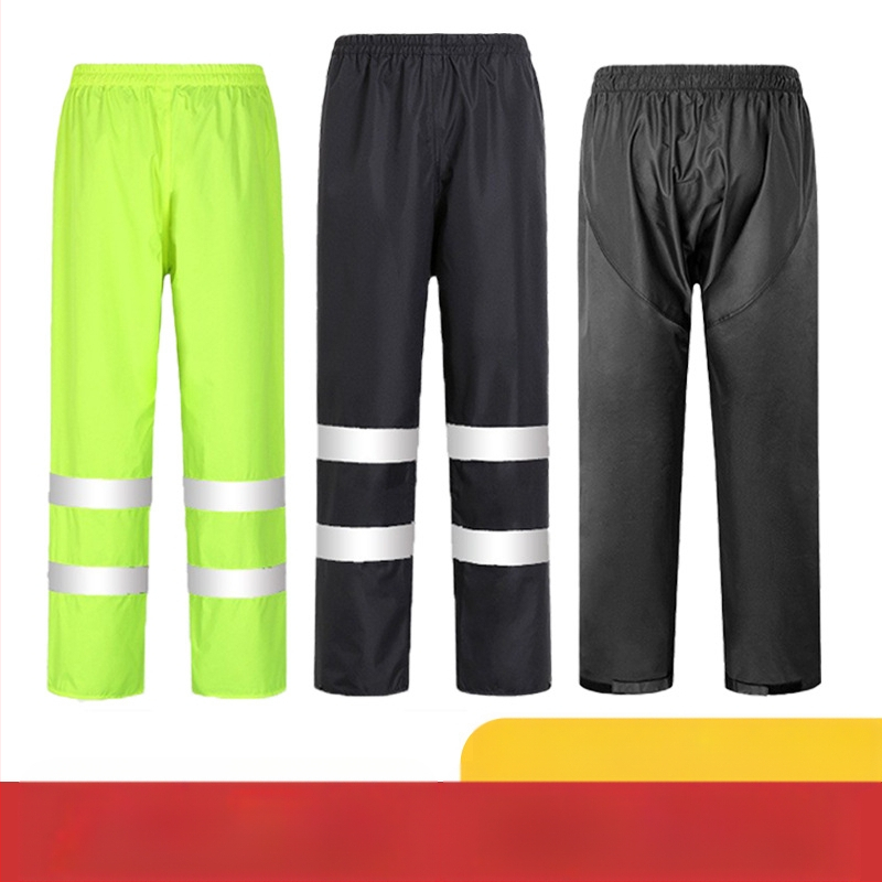 Дъждобрани на едро, анти-бунт дъждобран, дъждобран, костюм, дебел оксфордски плат, устойчив на износване, отразяващи мъжки водоустойчиви панталони за езда на долната част на тялото