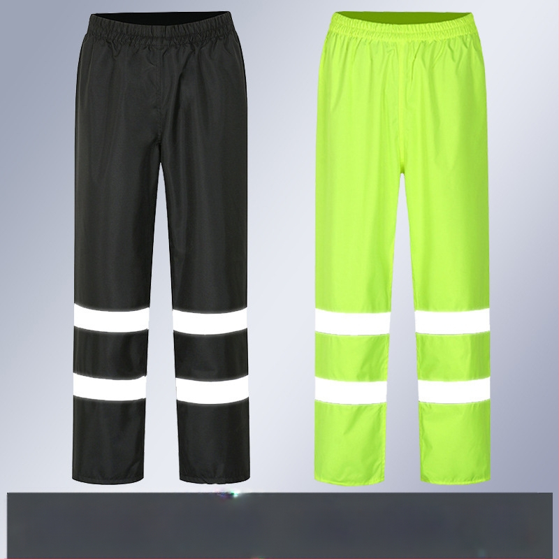 Дъждобрани на едро, анти-бунт дъждобран, дъждобран, костюм, дебел оксфордски плат, устойчив на износване, отразяващи мъжки водоустойчиви панталони за езда на долната част на тялото