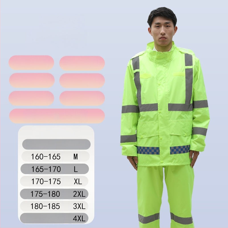 Дъждобрани на едро, анти-бунт дъждобран, дъждобран, костюм, дебел оксфордски плат, устойчив на износване, отразяващи мъжки водоустойчиви панталони за езда на долната част на тялото