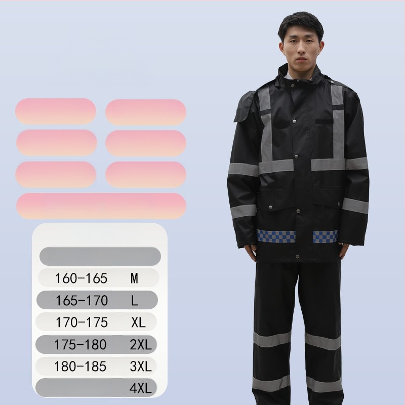 Дъждобрани на едро, анти-бунт дъждобран, дъждобран, костюм, дебел оксфордски плат, устойчив на износване, отразяващи мъжки водоустойчиви панталони за езда на долната част на тялото