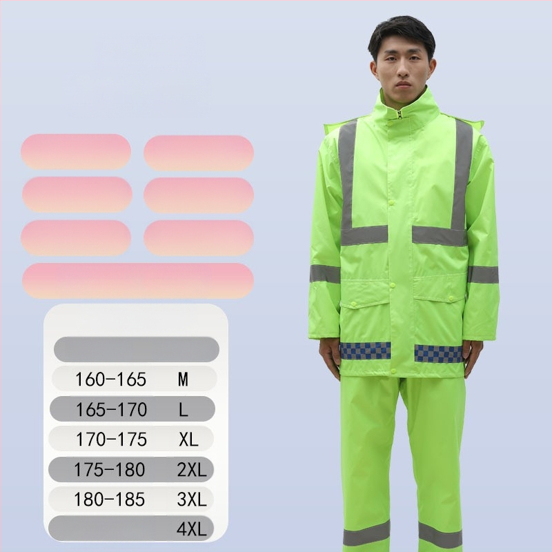 Дъждобрани на едро, анти-бунт дъждобран, дъждобран, костюм, дебел оксфордски плат, устойчив на износване, отразяващи мъжки водоустойчиви панталони за езда на долната част на тялото