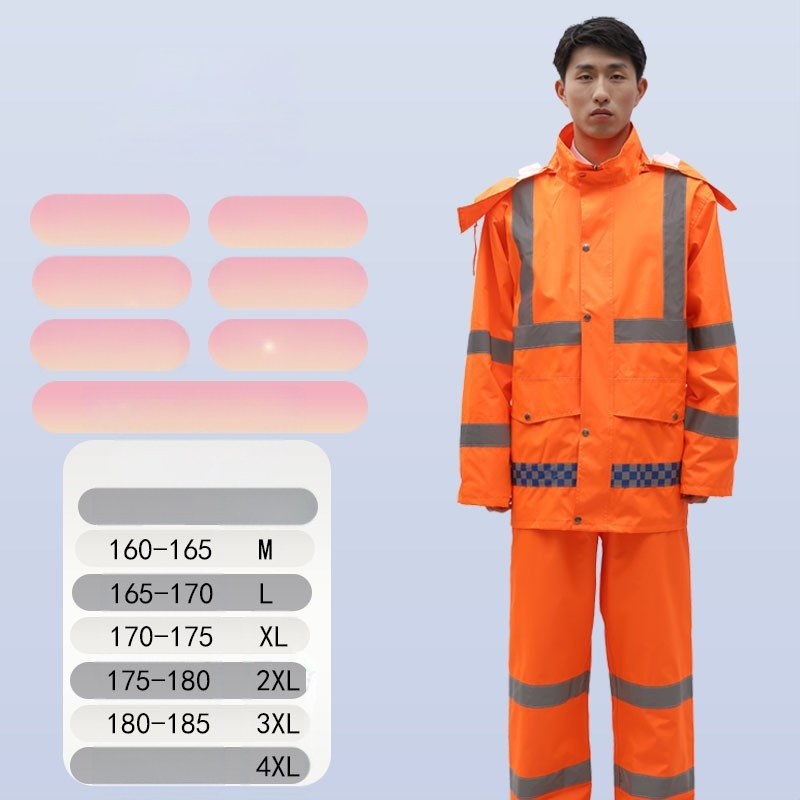 Дъждобрани на едро, анти-бунт дъждобран, дъждобран, костюм, дебел оксфордски плат, устойчив на износване, отразяващи мъжки водоустойчиви панталони за езда на долната част на тялото