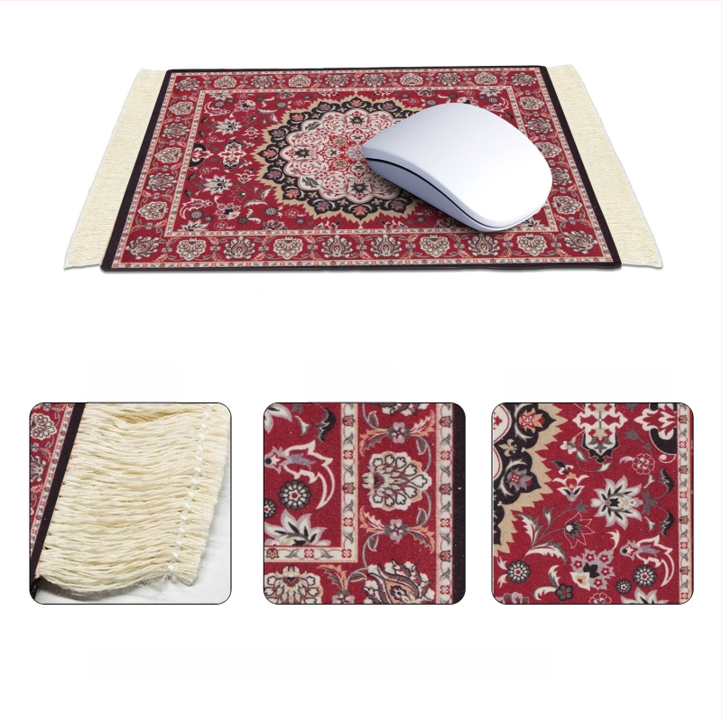 Διασυνοριακό, υψηλής πώλησης, υφαντό mouse pad με φούντες, μικρό Dropshipping, μποέμικο, έθνικ στυλ, αντιολισθητικό, μονωμένο σουβέρ