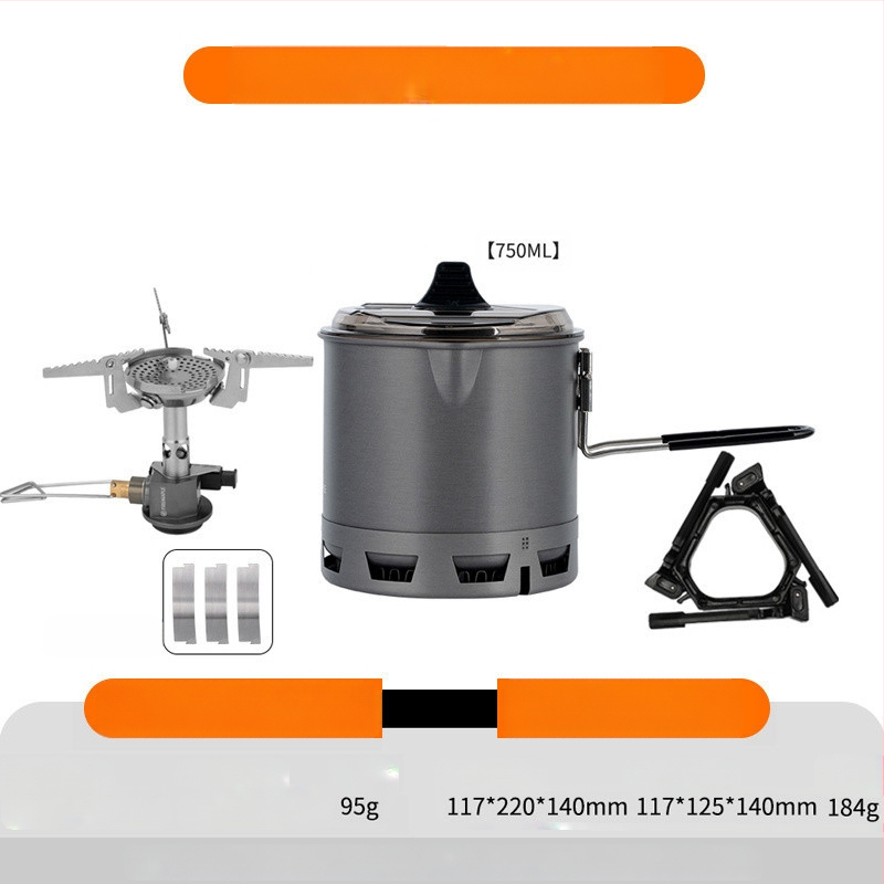 Многофункционален Green II Hot Single Pot съд за готвене на открито, къмпинг, туризъм, катерене, съдове за готвене, универсален съд за готвене
