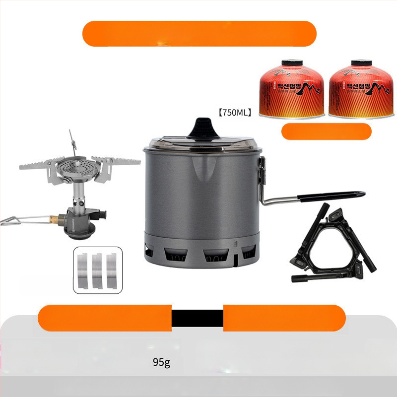 Многофункционален Green II Hot Single Pot съд за готвене на открито, къмпинг, туризъм, катерене, съдове за готвене, универсален съд за готвене