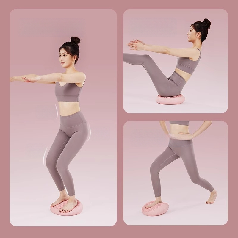 Naujas PVC jogos balanso kilimėlis pripučiamas masažo pagalvėlė sutirštintas sprogimui atsparus balanso kamuolys