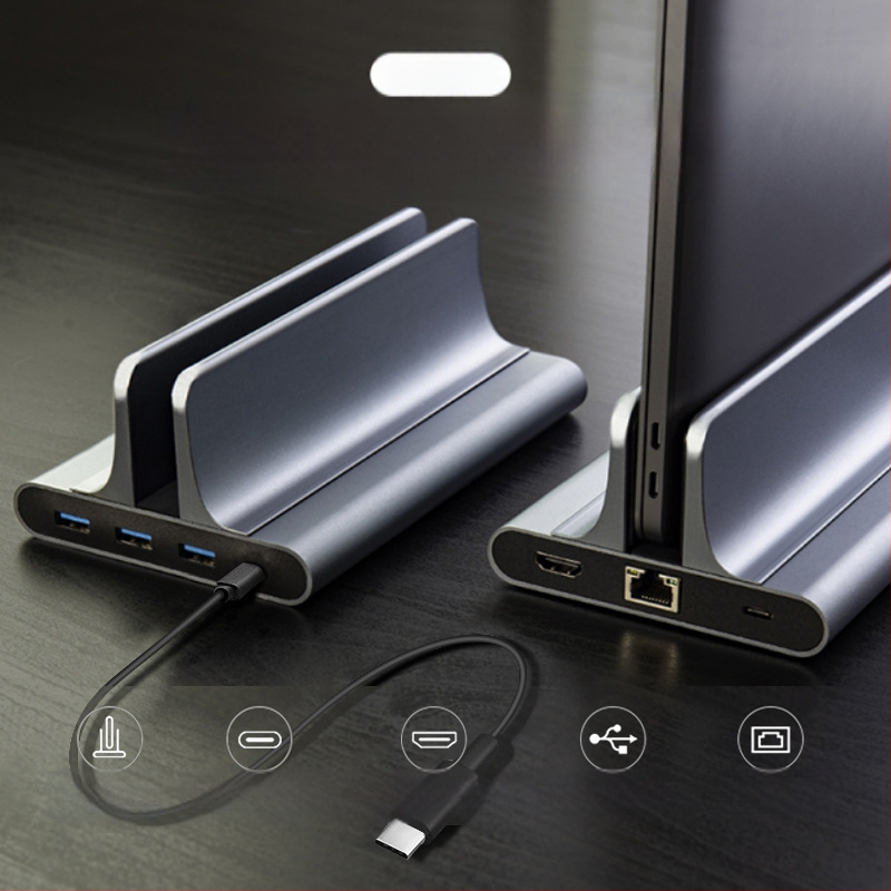 Sülearvuti vertikaalne kronsteini külgmine vertikaalne välise ekraani riputamine soojuse hajumise tugi hoiustamine kohaldatav m