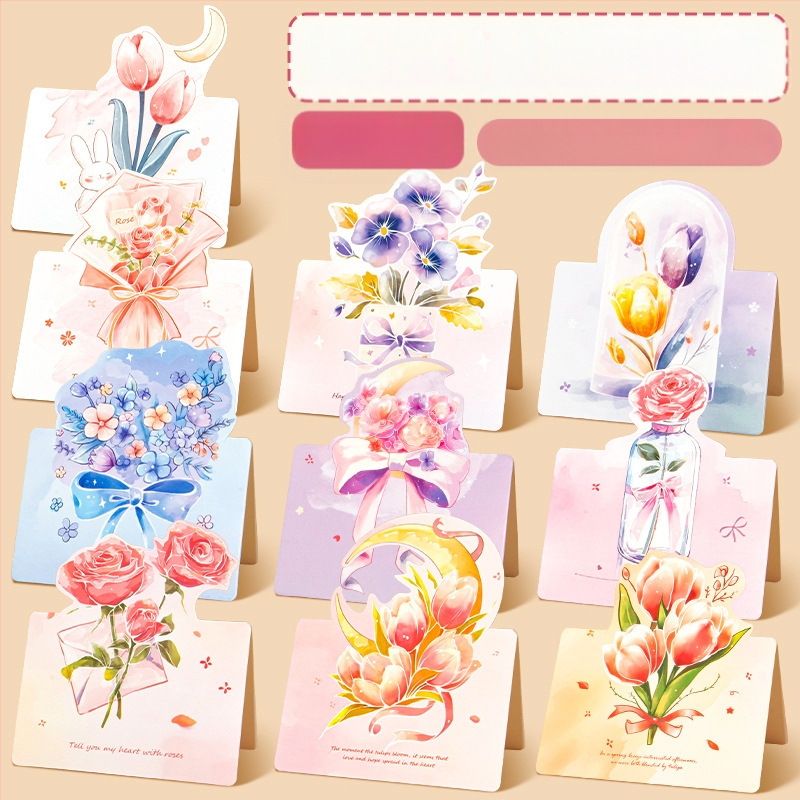 Ръчно изработени поздравителни картички за Деня на учителя, детски „Направи си сам“, изработка от родители и деца, триизмерни картички с букети цветя, подаръчни материали за детска градина за учители