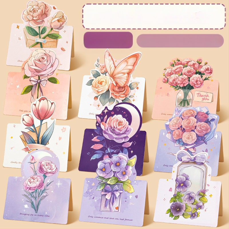 Ръчно изработени поздравителни картички за Деня на учителя, детски „Направи си сам“, изработка от родители и деца, триизмерни картички с букети цветя, подаръчни материали за детска градина за учители