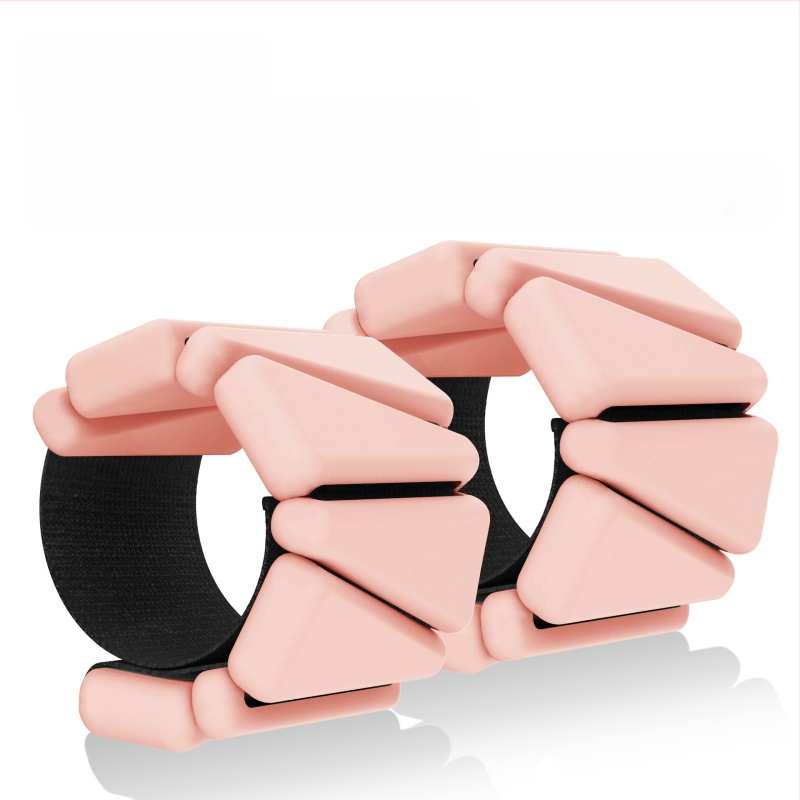 Trikampė vienspalvė „Velcro“ apyrankė rankos jėgos lavinimui, sportui, riešo jėgai, apkrovai reguliuoti, universalus dydis