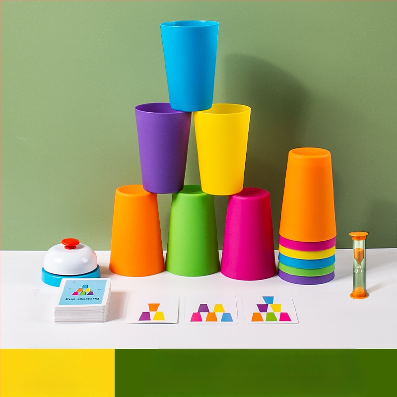 Bērnu sacensību kauss Ātri pagatavojama kausa bērnudārzs Agrīnās izglītības intelekts Krāsu izziņa Vecāku un bērnu interaktīvas galda spēles rotaļlietas Pārrobežu