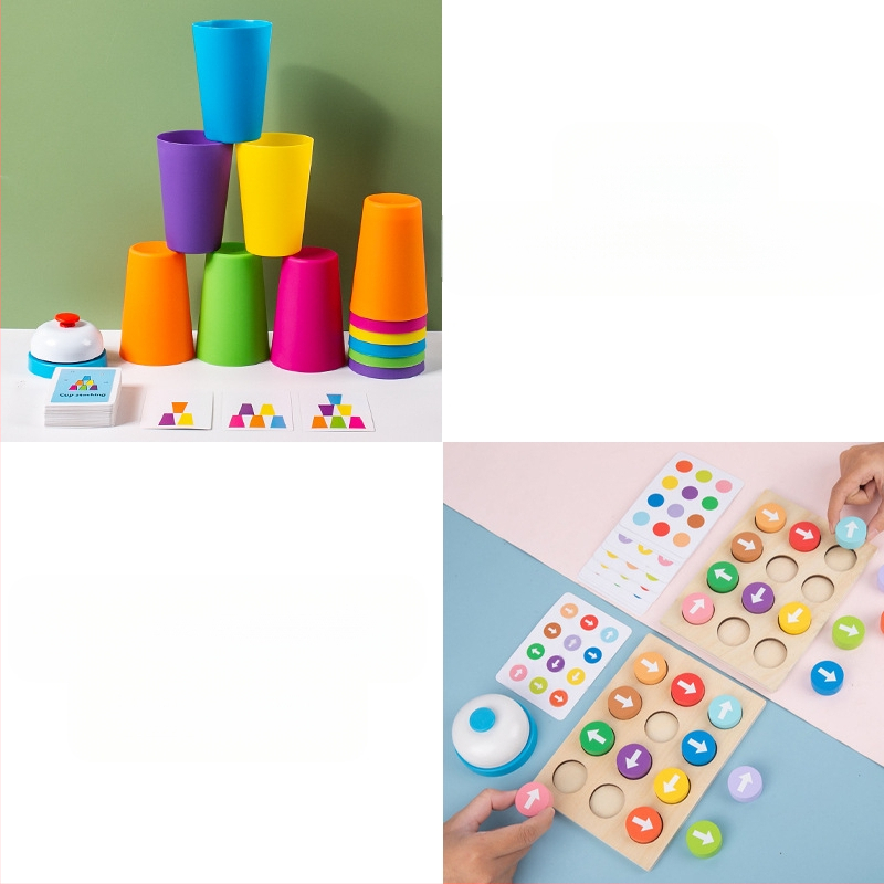 Bērnu sacensību kauss Ātri pagatavojama kausa bērnudārzs Agrīnās izglītības intelekts Krāsu izziņa Vecāku un bērnu interaktīvas galda spēles rotaļlietas Pārrobežu