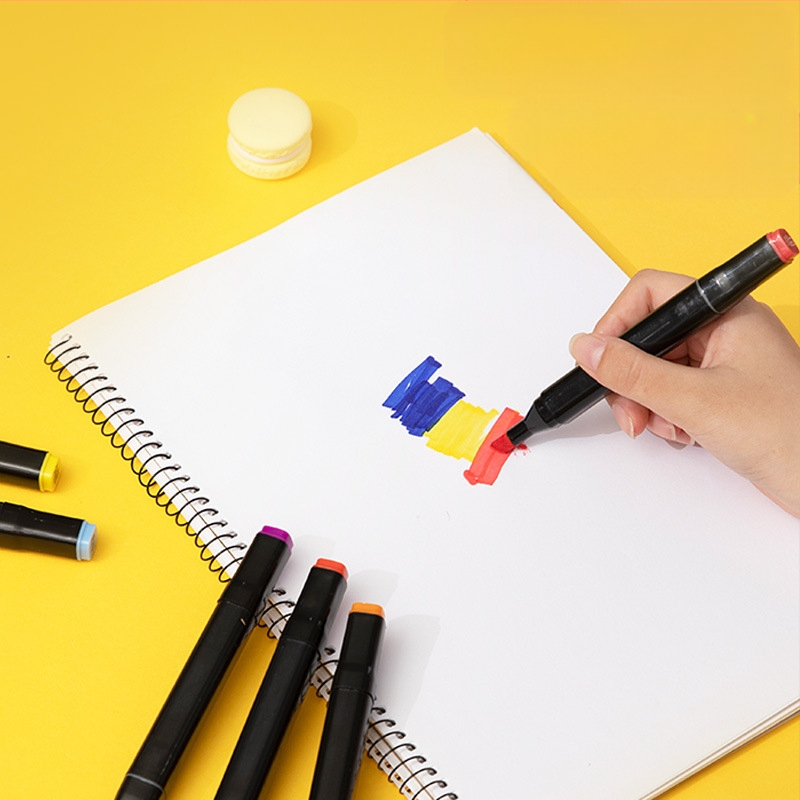 Didmeninė prekyba lietimui jautriais vaikų žymekliais, 48 spalvų meistriškais dvigubos galvutės meno specialiais piešimo įrankiais, spalvotais rašikliais, tiesiogiai tiekiamais iš gamintojų.