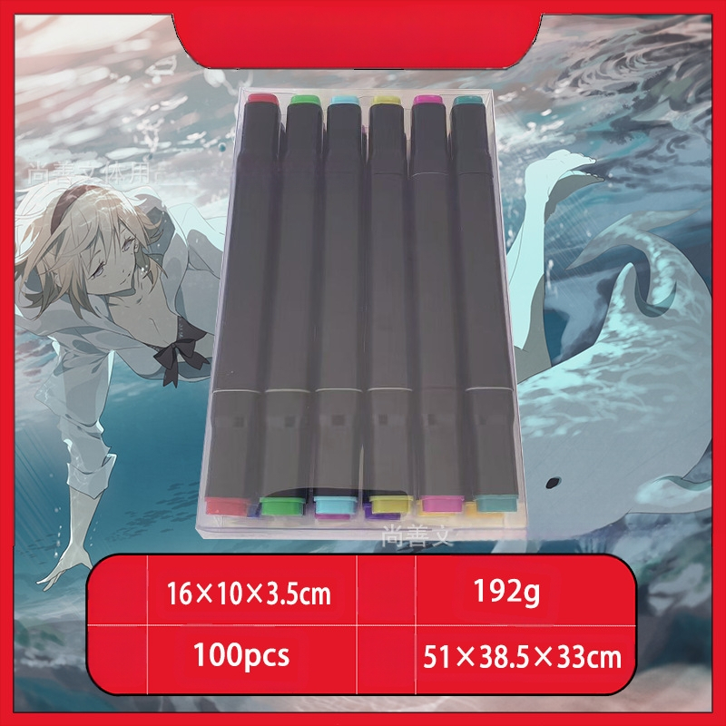 Didmeninė prekyba lietimui jautriais vaikų žymekliais, 48 spalvų meistriškais dvigubos galvutės meno specialiais piešimo įrankiais, spalvotais rašikliais, tiesiogiai tiekiamais iš gamintojų.