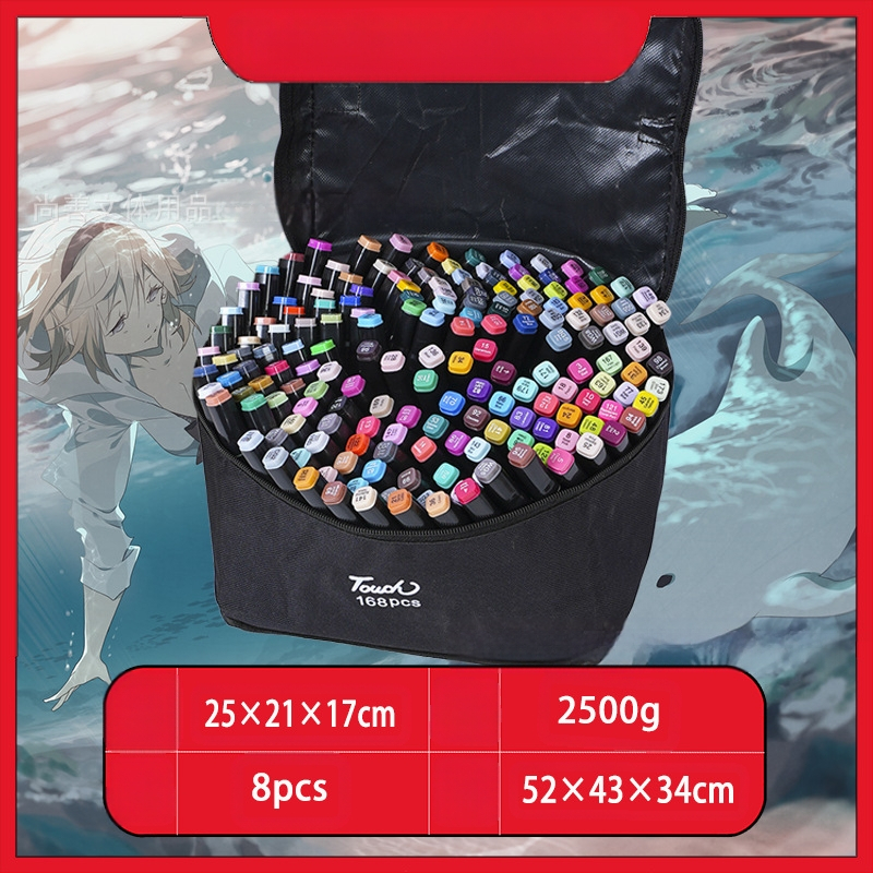 Didmeninė prekyba lietimui jautriais vaikų žymekliais, 48 spalvų meistriškais dvigubos galvutės meno specialiais piešimo įrankiais, spalvotais rašikliais, tiesiogiai tiekiamais iš gamintojų.