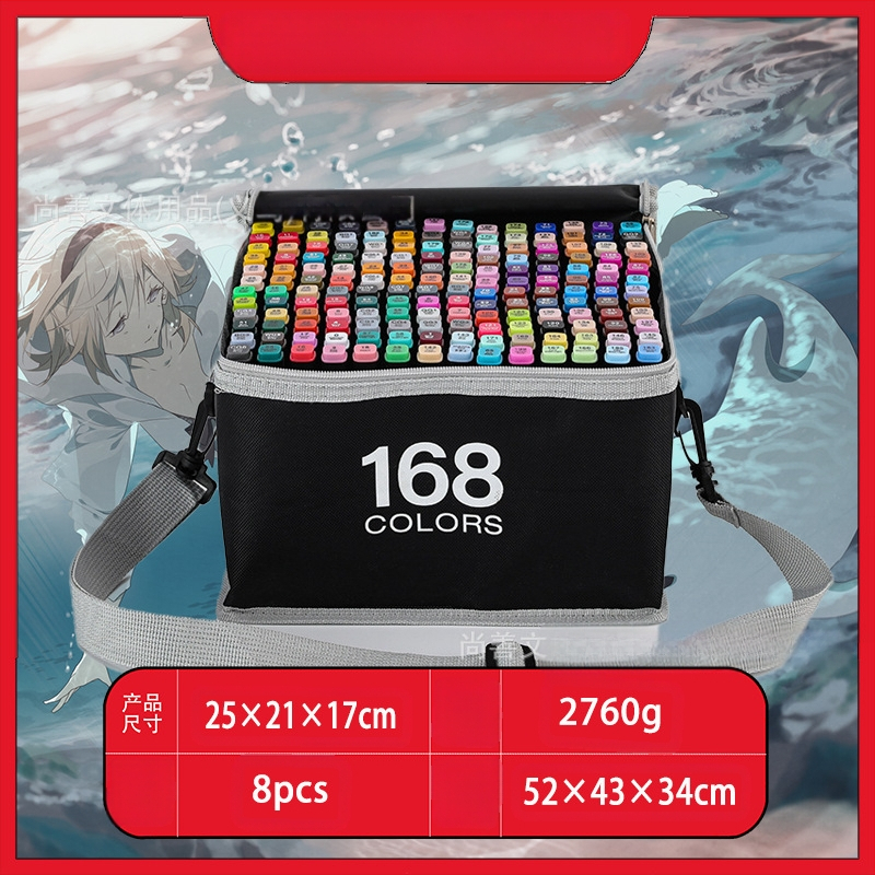 Didmeninė prekyba lietimui jautriais vaikų žymekliais, 48 spalvų meistriškais dvigubos galvutės meno specialiais piešimo įrankiais, spalvotais rašikliais, tiesiogiai tiekiamais iš gamintojų.