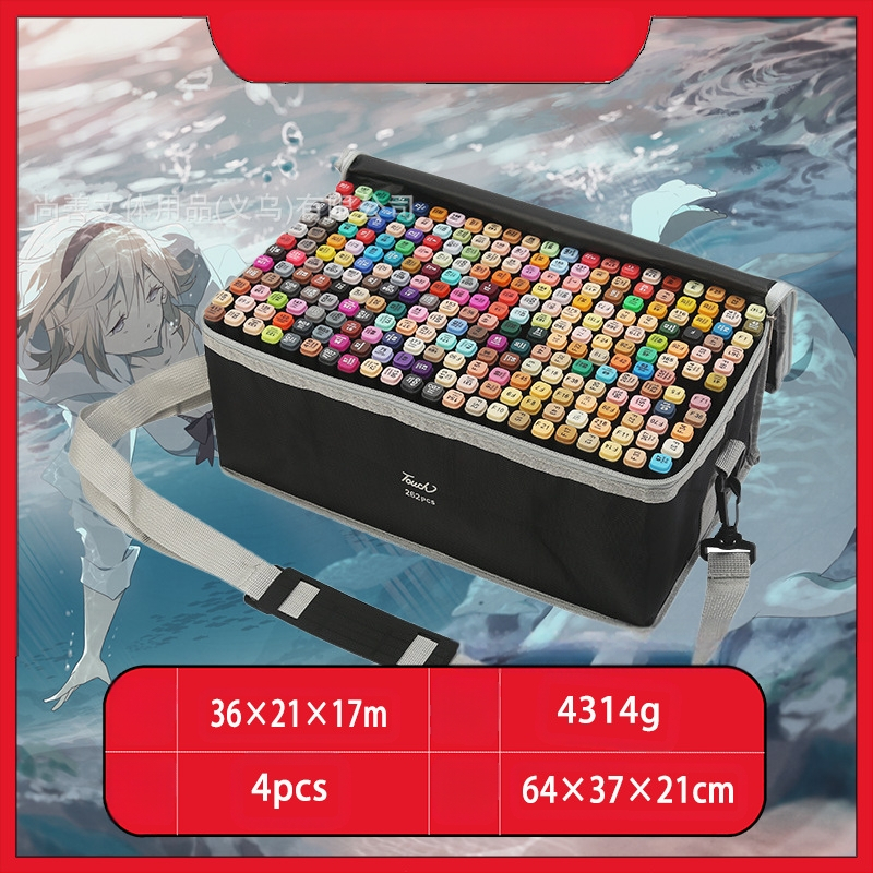 Didmeninė prekyba lietimui jautriais vaikų žymekliais, 48 spalvų meistriškais dvigubos galvutės meno specialiais piešimo įrankiais, spalvotais rašikliais, tiesiogiai tiekiamais iš gamintojų.