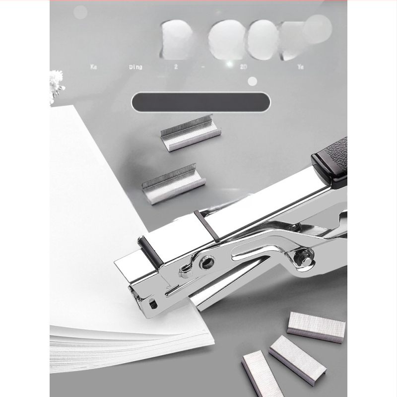 Tööjõudu säästev käeshoitav klammerdaja, multifunktsionaalne kommertsklammerdaja paksude raamatute jaoks, üliõpilasbüroo kasutamiseks, suur formaat, suur koduköitmine