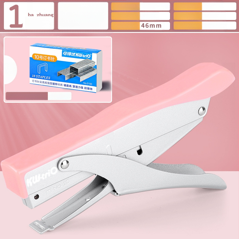 Tööjõudu säästev käeshoitav klammerdaja, multifunktsionaalne kommertsklammerdaja paksude raamatute jaoks, üliõpilasbüroo kasutamiseks, suur formaat, suur koduköitmine